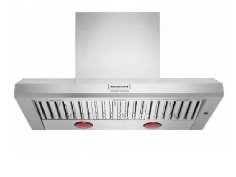 48" KitchenAid Wall Mounted Range Hood Canopy in Stainless Steel - KVWC958KSS