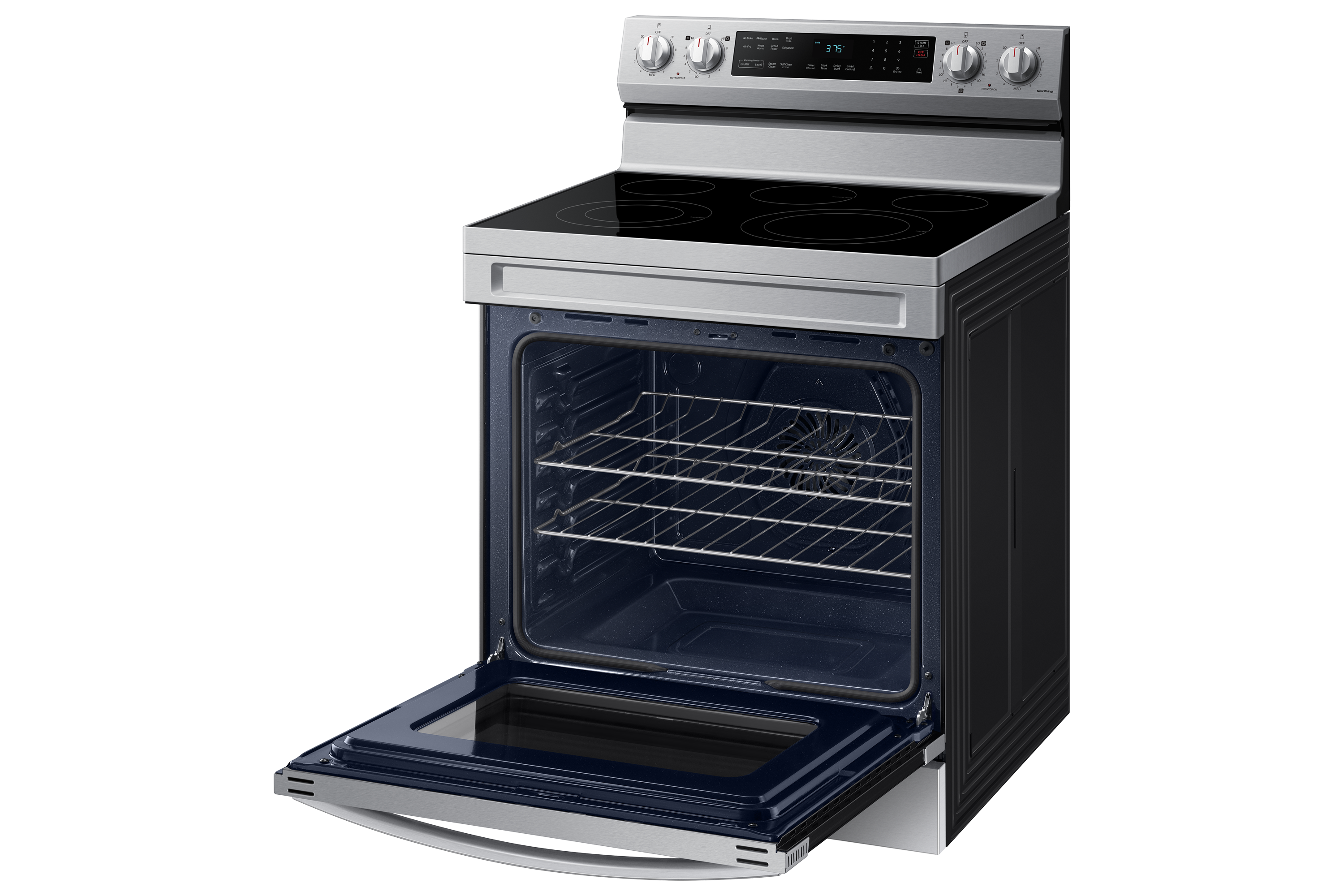30" Samsung 6.3 Cu. Ft. Freestanding Electric Range With Air Fry And Wi-fi In Stainless Steel - NE63A6511SS