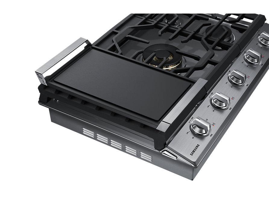 30" Samsung Gas Cooktop With 22K BTU Dual Power Burner - NA30N7755TS