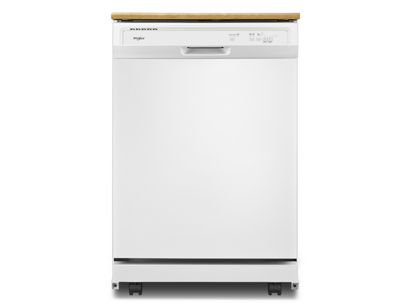 24" Whirlpool Heavy-Duty Dishwasher With 1-Hour Wash Cycle - WDP370PAHW