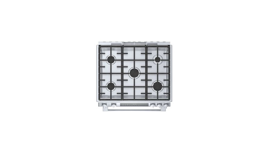 30" Bosch 4.6 Cu. Ft. 800 Series Dual Fuel Slide-in Range Stainless Steel - HDI8056C