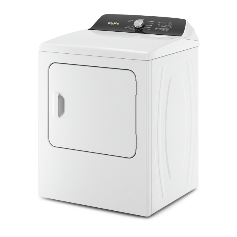 29" Whirlpool 7.0 Cu. Ft. Top Load Electric Moisture Sensing Dryer With Steam - YWED5050LW