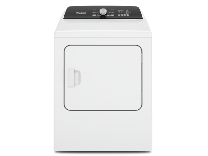 29" Whirlpool 7.0 Cu. Ft. Top Load Electric Moisture Sensing Dryer - YWED5010LW