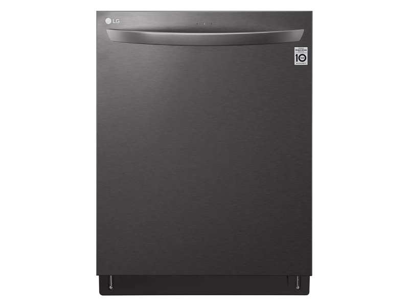 24" LG Top Control Wi-Fi Enabled Dishwasher With TrueSteam And 3rd Rack In Black Stainless Steel - LDTS5552D