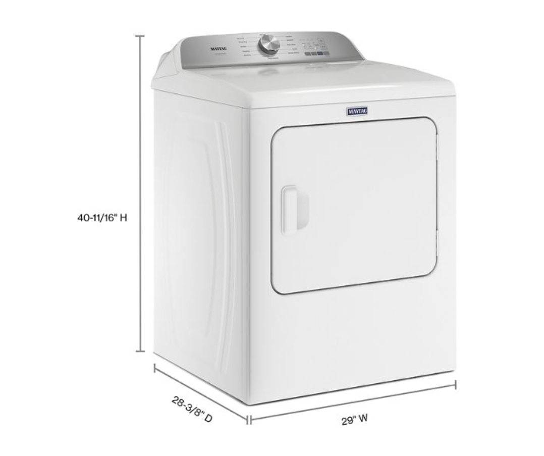 29" Maytag 7.0 Cu. Ft. Pet Pro Top Load Gas Dryer - MGD6500MW