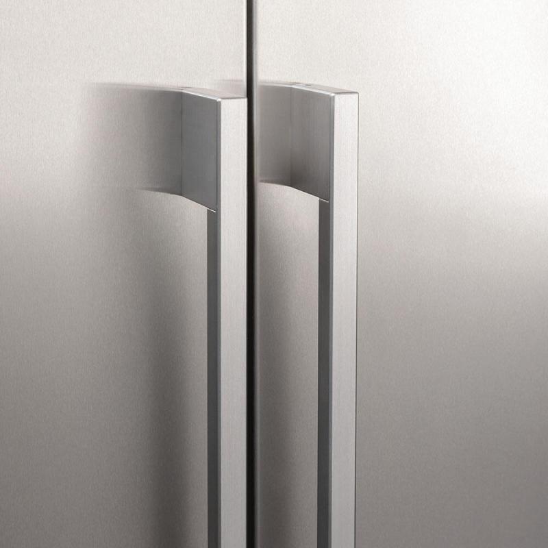 42" Monogram Built In Side By Side Stainless Steel Dispenser Refrigerator - ZISS420DNSS