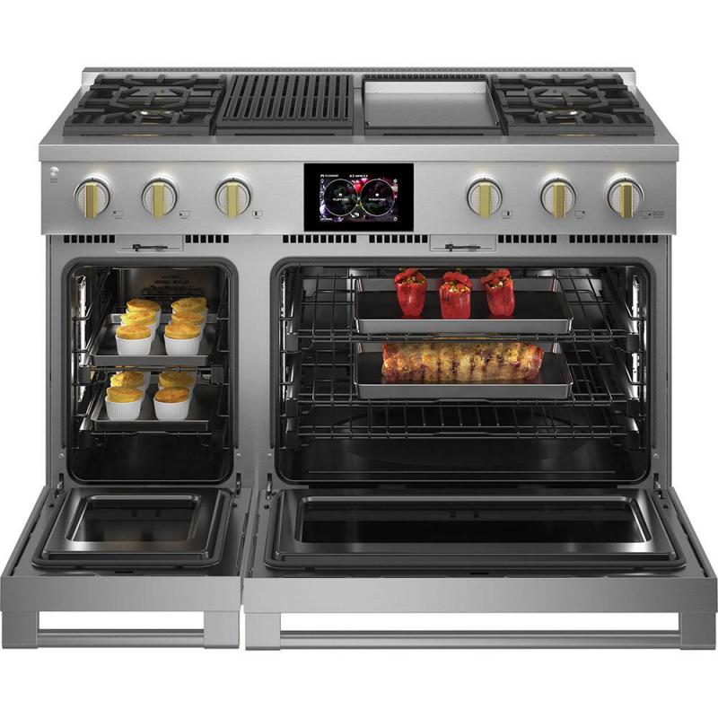 48" Monogram 8.25 Cu. Ft. Dual Fuel Professional Range With 4 Burners Grill and Griddle - ZDP484NGTSS
