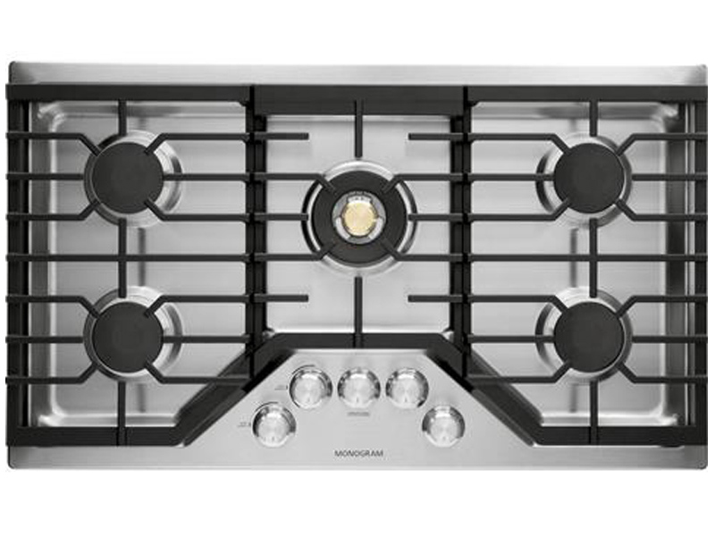 36" Monogram Deep-Recessed Gas Cooktop (Natural Gas) - ZGU36RSLSS