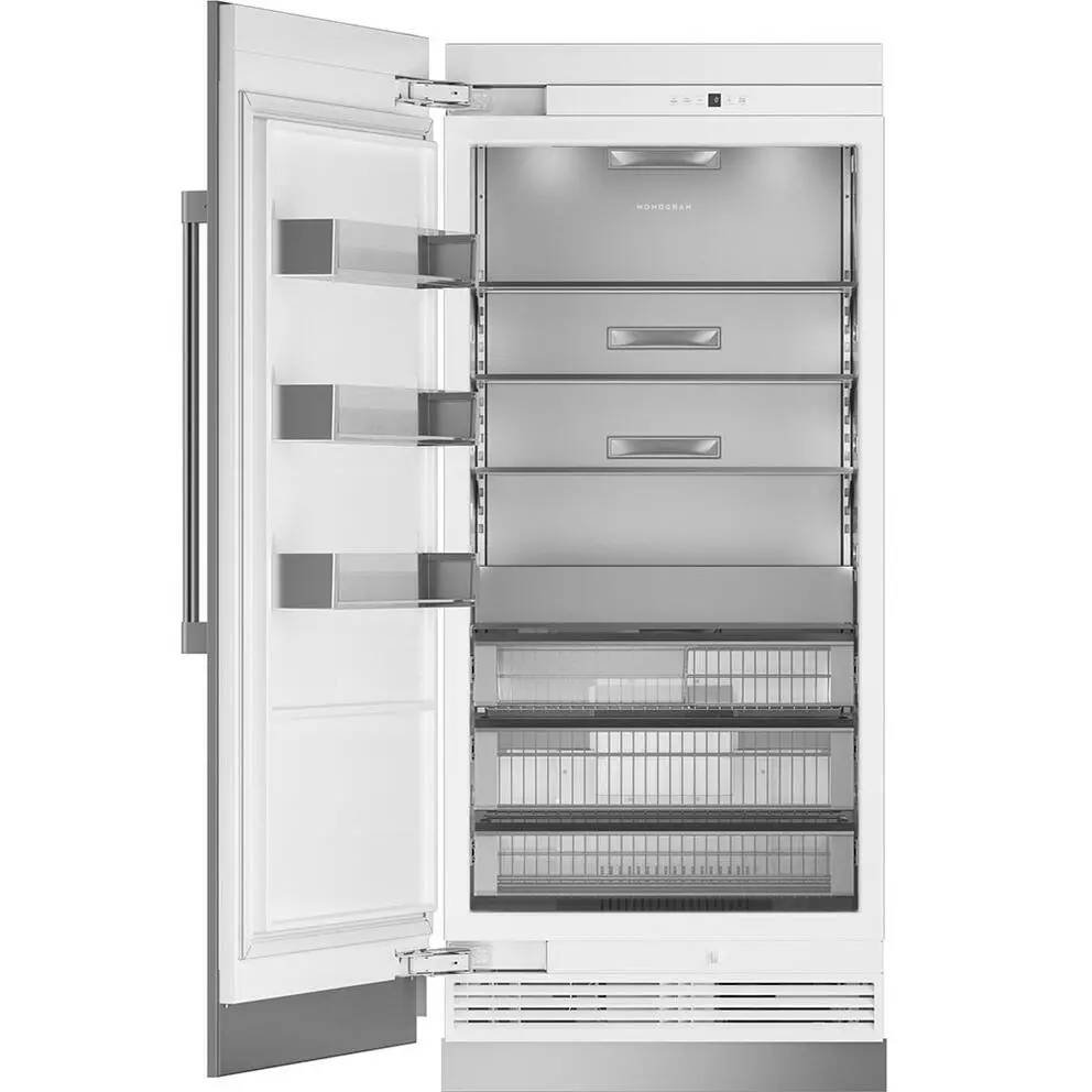 36" Monogram 21.2 Cu. Ft.  Fully Integrated Column Freezer in Panel Ready  - ZIF361NPRII