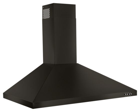 30" Whirlpool Contemporary Black Stainless Wall Mount Range Hood - WVW53UC0HV