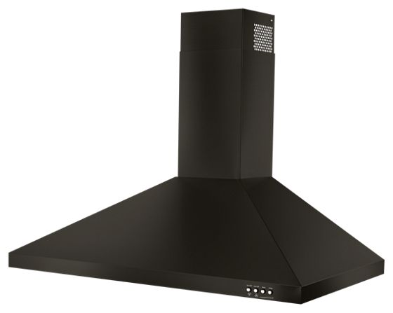 36" Whirlpool Contemporary Black  Stainless Wall Mount Range Hood - WVW53UC6HV