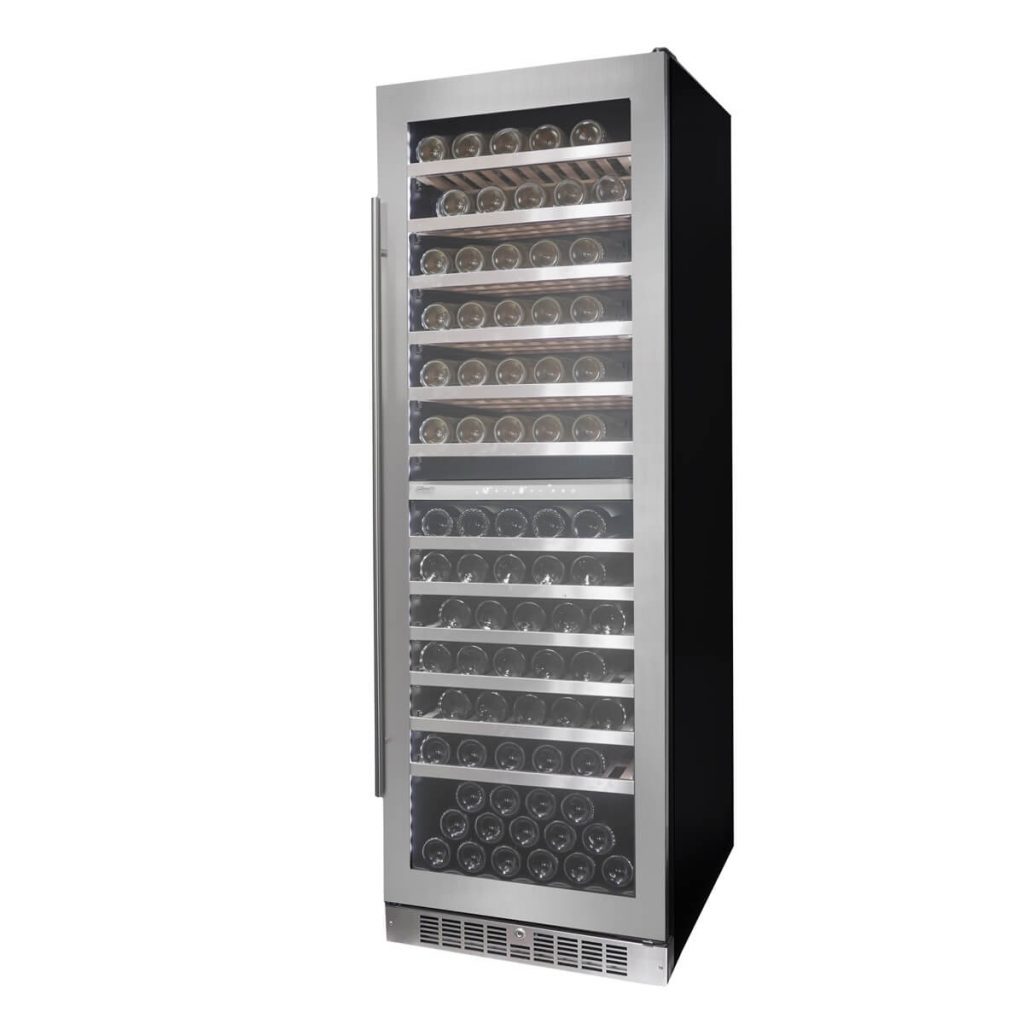 23" Silhouette Built-in Column 129 Bottles Wine Cooler - SPRWC140D1SS