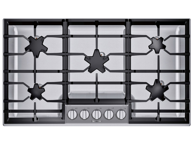 36" Thermador Masterpiece Pedestal Star Burner Gas Cooktop - SGSP365TS