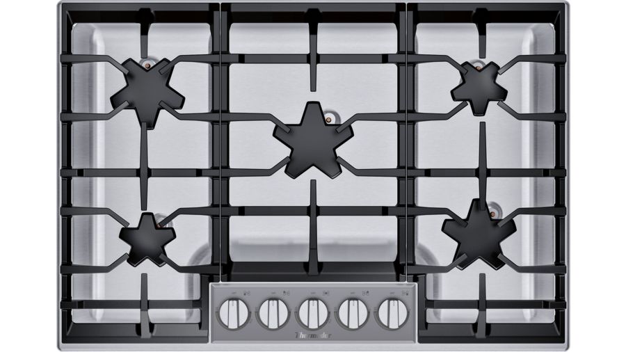 30" Thermador 5 Burner Gas Cooktop - SGSXP305TS