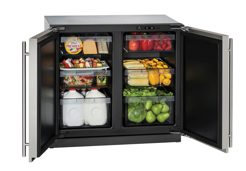 36" U-Line Modular 3000 Series Solid Door Compact Refrigerator Refrigerator - U3036RRINT00B