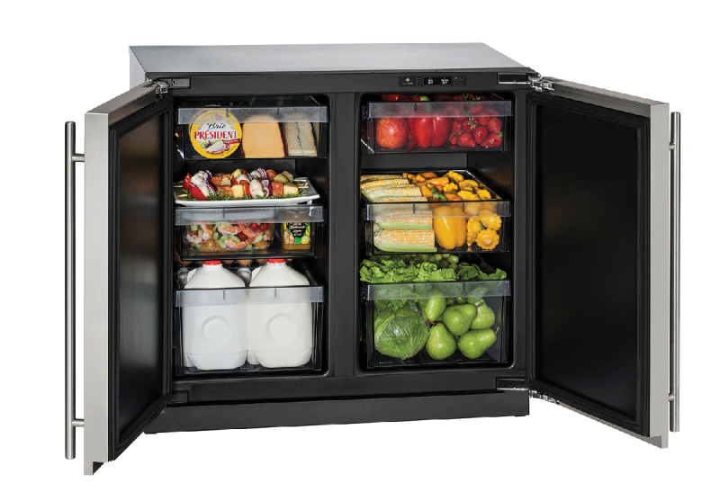 36" U-Line Modular 3000 Series Solid Door Compact Refrigerator Refrigerator - U3036RRS00B