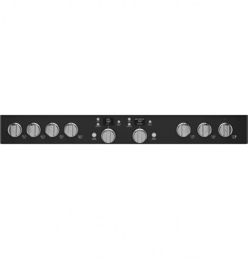 48" Café Smart Dual-Fuel Commercial-Style Range with No-Preheat Air Fry in Matte Black - C2Y486P3TD1