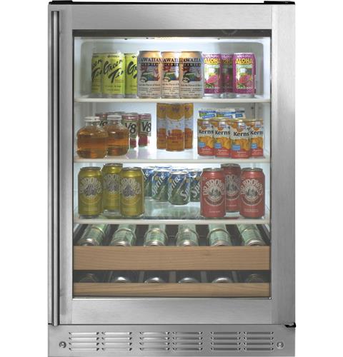 24" Monogram Stainless Steel Beverage Center - ZDBR240HBS