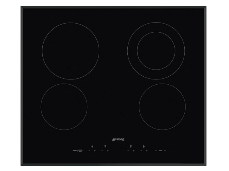 24" SMEG Electric Cooktop with 5 Burners - SEU244ETB
