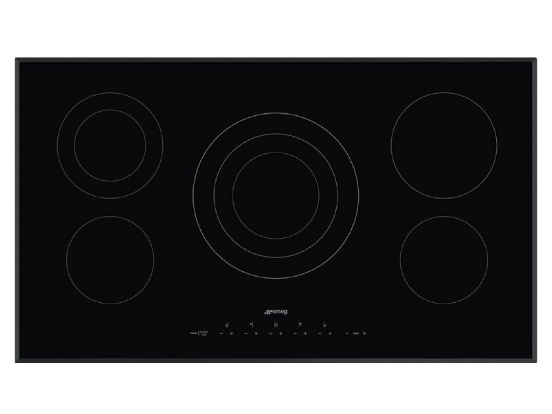 36" SMEG Electric Cooktop with 5 Cooking Zones  - SEU365ETB