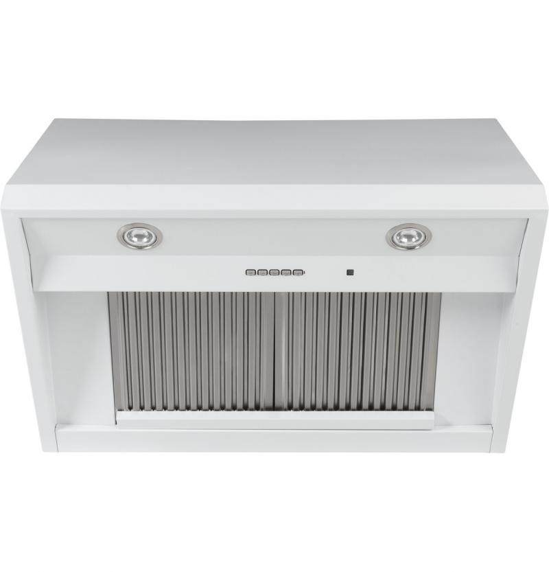30" Café Wall Mount Commercial Hood In Matte White - CVW93044PWM