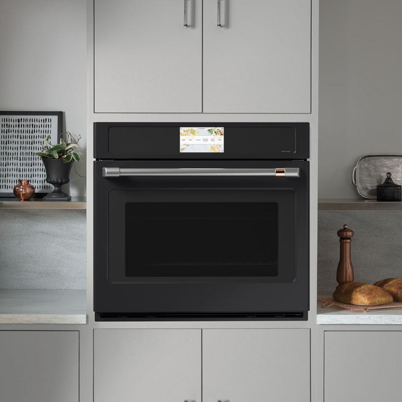 30" Café 5.0 Cu. Ft. Built-In Convection Single Wall Oven In Matte Black - CTS90DP3ND1