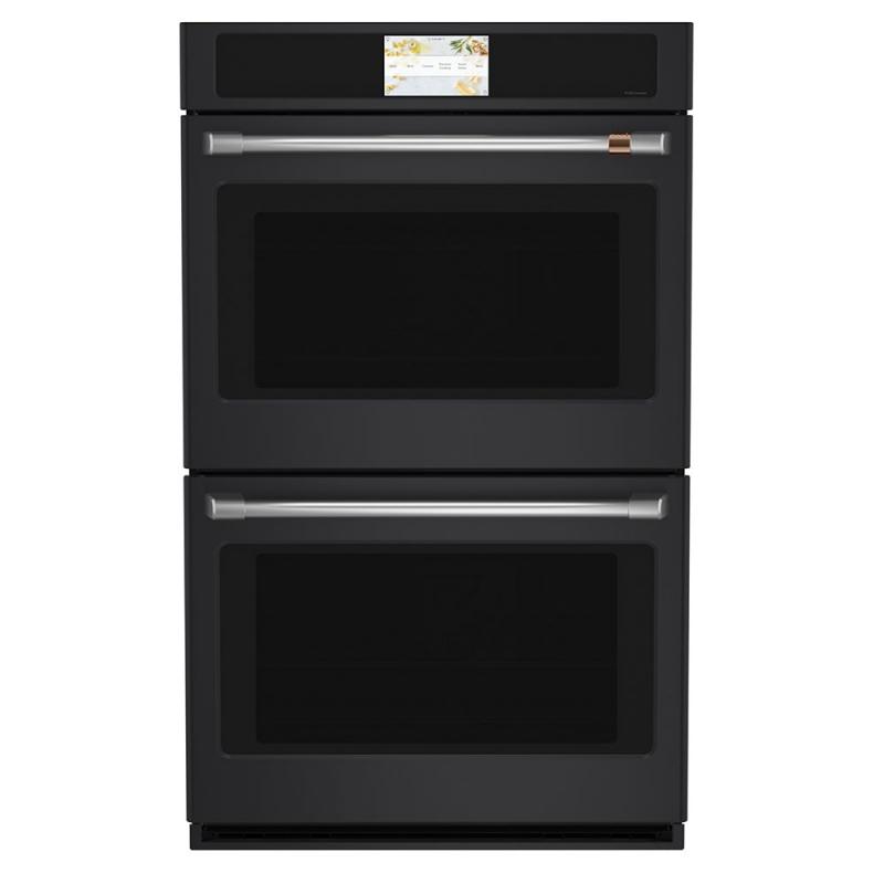 30" Café 10.0 cu. Ft. Built-In Convection Double Wall Oven In Matte Black - CTD90DP3ND1