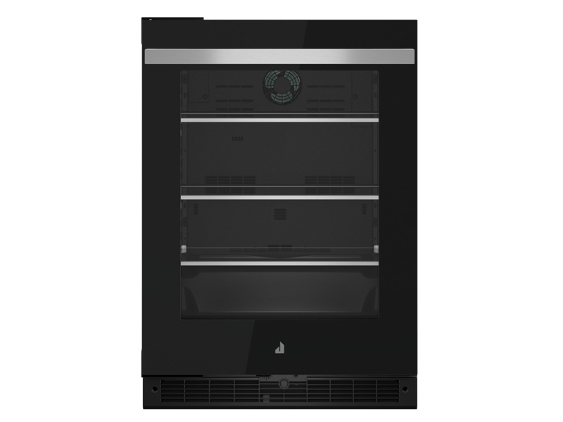 24" Jenn-Air NOIR Left Swing Under Counter Glass Door Refrigerator  - JUGFL242HM
