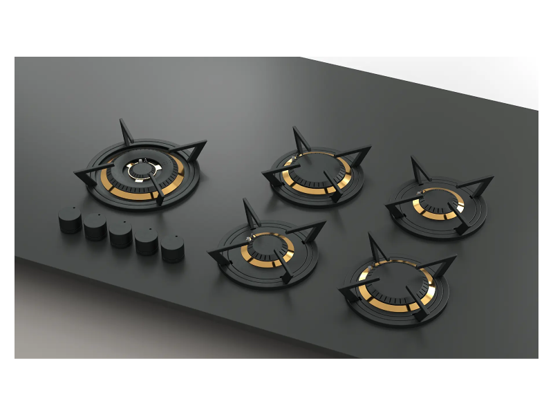 34" Tulip Eastman Series 55650 BTU Modular Gas Cooktop with 5 Sealed Burner - 19591