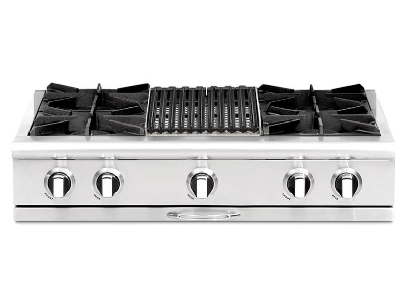 36" Capital Culinarian Series Gas Rangetop with 4 Open Burners - CGRT362B2-N