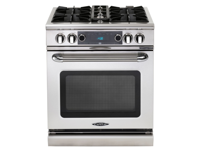 30" Capital Connoisseurian Series Freestanding Dual Duel Range  with 4 Open Burners - COB304-N