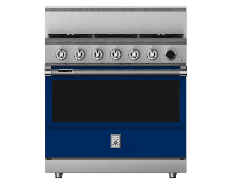36" Hestan KRDS Series 5-Burner Smart Gas Dual Fuel Range - KRDS365-LP-BU