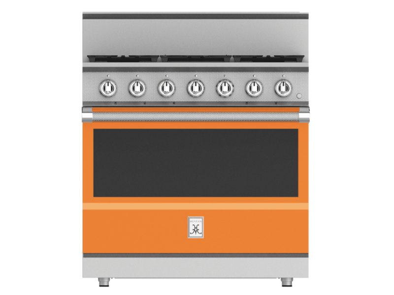 36" Hestan KRG Series Gas Range with 5-Burners - KRG365-LP-OR