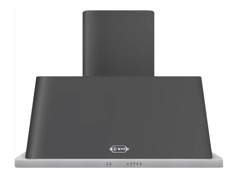 40" ILVE Majestic  Wall Mount Convertible Range Hood in Matte Graphite - UAM100MG