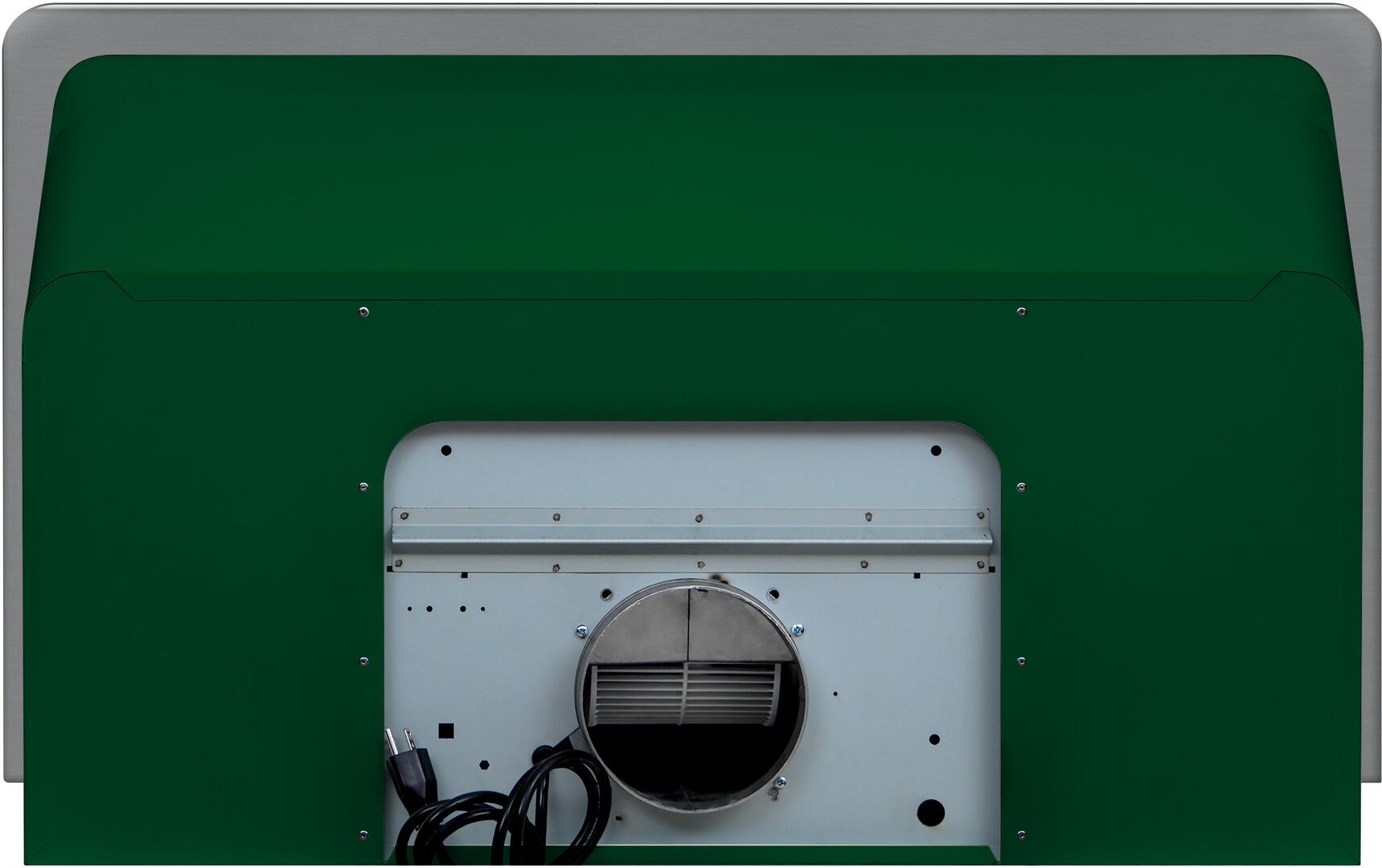 40" ILVE Majestic  Wall Mount Convertible Range Hood in Emerald Green - UAM100EG