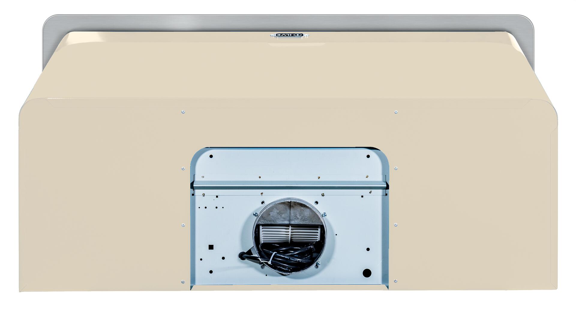 48" ILVE Majestic  Wall Mount Convertible Range Hood in Antique White - UAM120AW