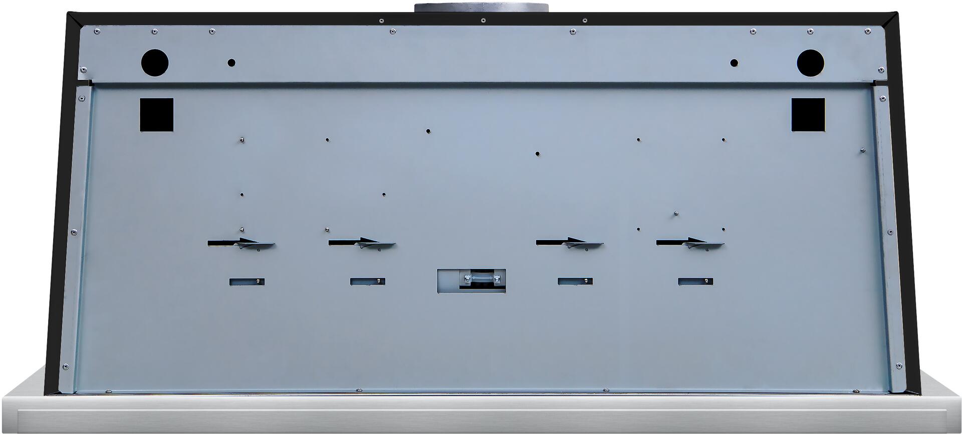 60" ILVE Majestic  Wall Mount Convertible Range Hood in Glossy Black - UAM150BK