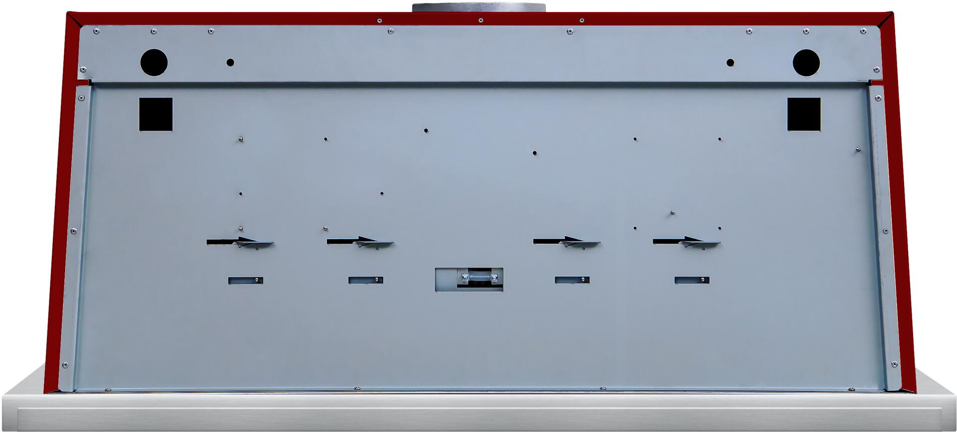 60" ILVE Majestic  Wall Mount Convertible Range Hood in Burgundy - UAM150BU