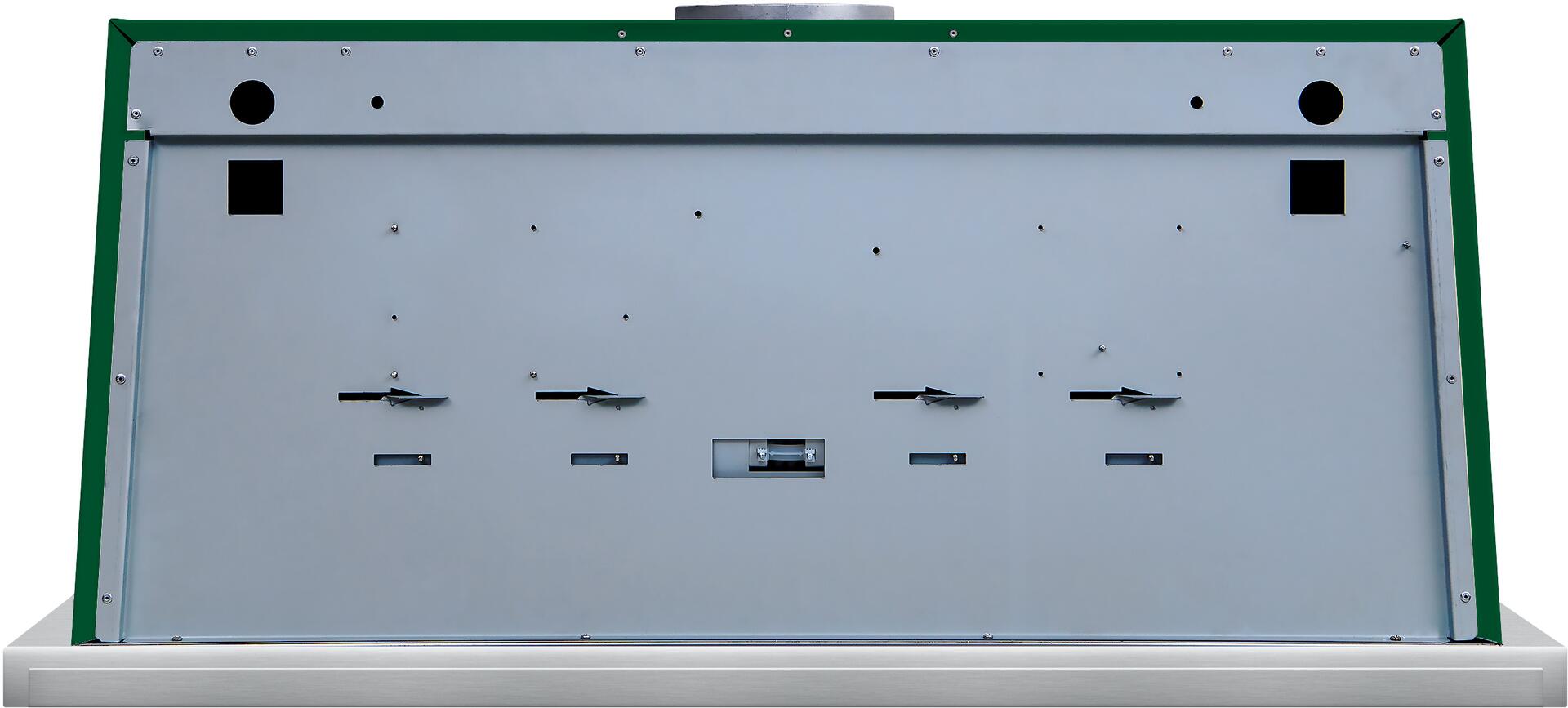 60" ILVE Majestic  Wall Mount Convertible Range Hood in Emerald Green - UAM150EG