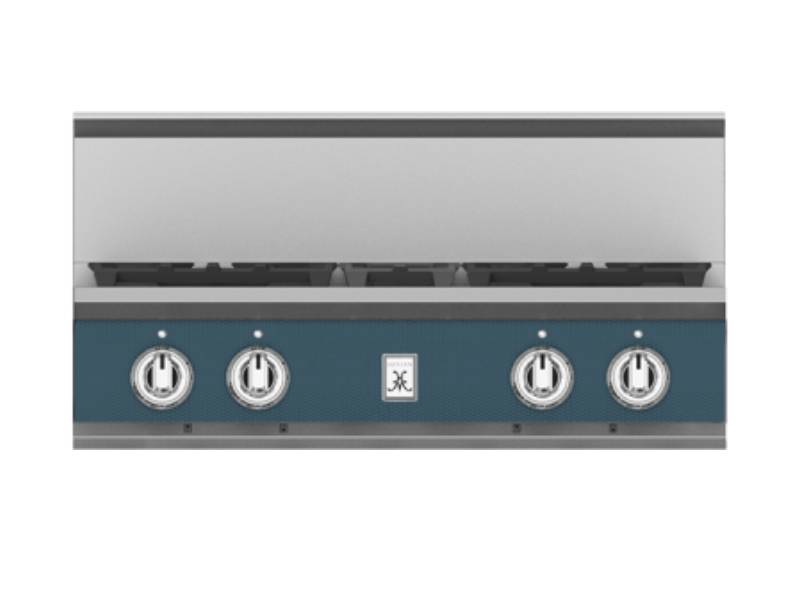 30" Hestan KRT Series 4-Burner Rangetop  with Natural Gas in Pacific Fog  - KRT304-NG-GG