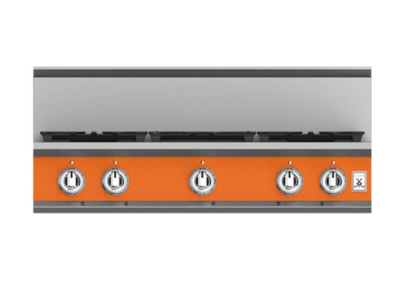 36" Hestan KRT Series 5-Burner Rangetop with Natural Gas in Citra - KRT365-NG-OR