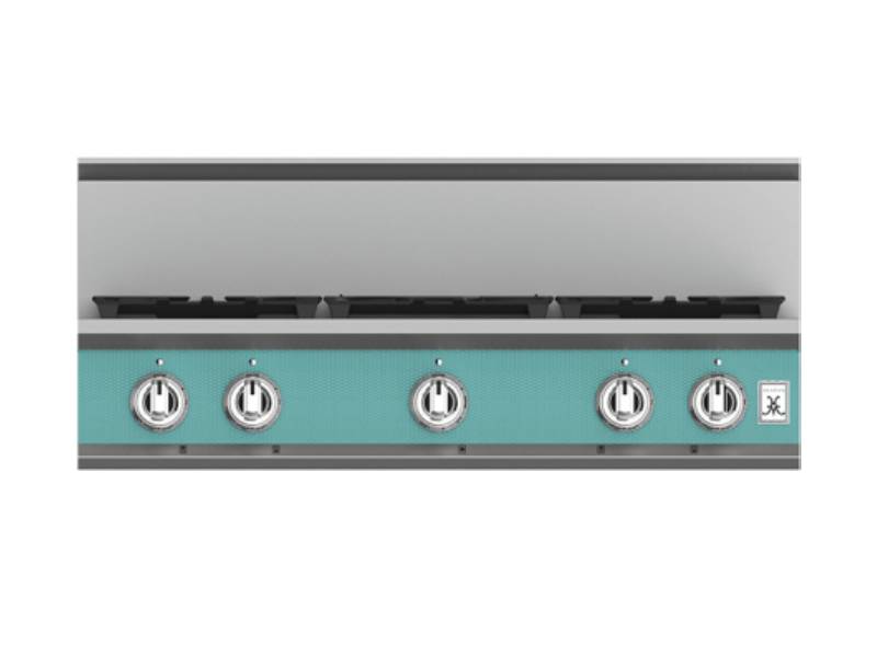 36" Hestan KRT Series 5-Burner Rangetop with Natural Gas in Bora Bora - KRT365-NG-TQ