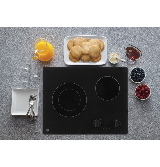 21" GE Electric Radiant Cooktop in Black - JP3021DPBB