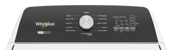 28" Whirlpool Top Load Washer with Removable Agitator - WTW5057LW