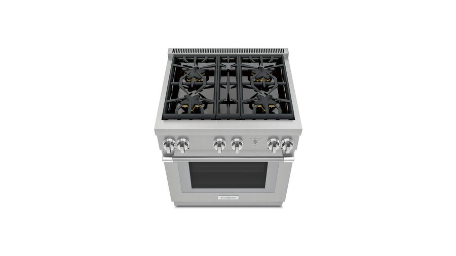 30" Thermador  Pro-Harm Duel Fuel Range 4 Burner - PRD304WHC