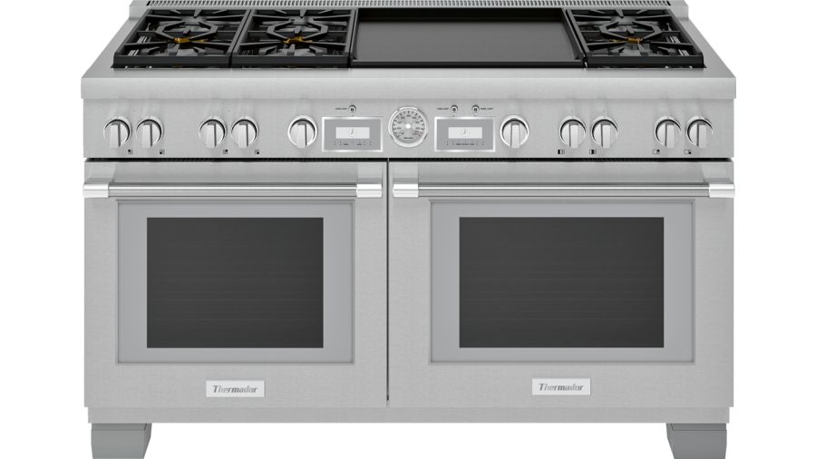 60" Thermador  Pro Grand  Commercial Depth Dual Fuel Range - PRD606WEG