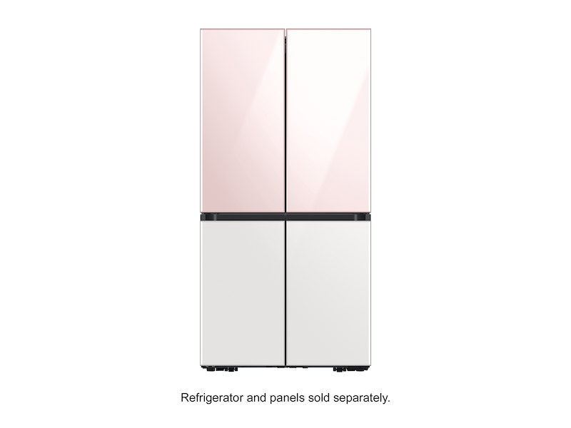 Samsung Bespoke 4-Door Flex Refrigerator Panel in Rose Pink Glass - RA-F18DUU32/AA