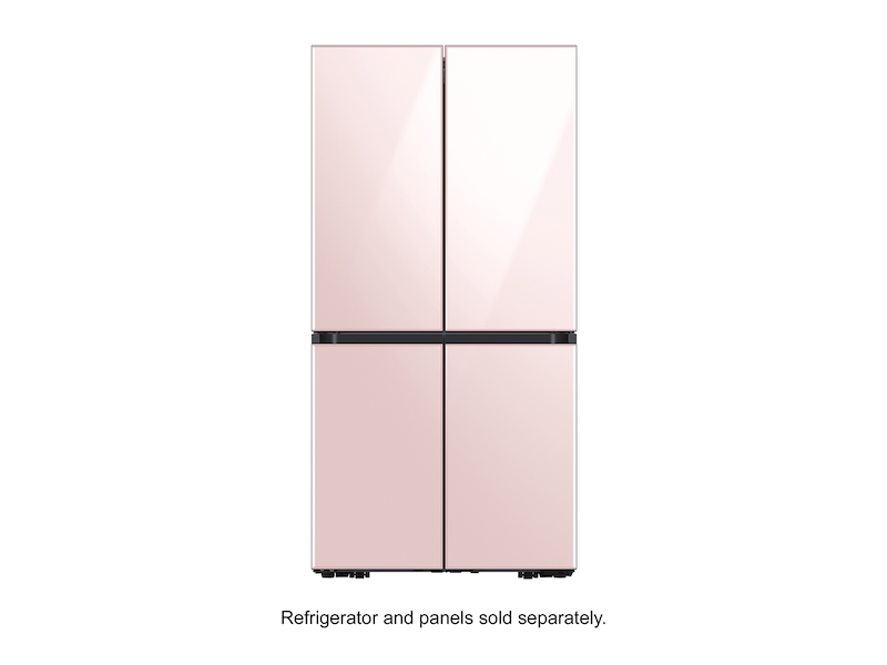 Samsung Bespoke 4-Door Flex Refrigerator Panel in Rose Pink Glass - RA-F18DBB32/AA