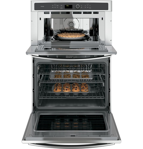 30" GE Profile Built-In Combination Convection Microwave/ True European Convection Oven - PT7800SHSS