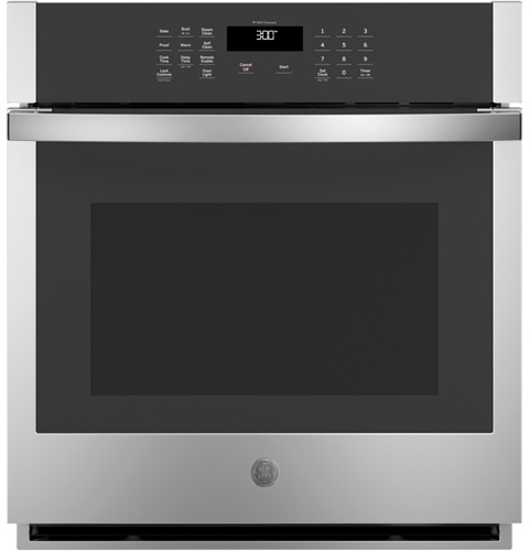 27" GE 4.3 Cu. Ft. Electric Self-Cleaning Single Wall Oven - JKS3000SNSS